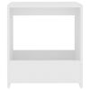 vidaXL sidebord 50x26x50 cm konstrueret træ hvid