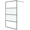 vidaXL brusev&aelig;g 115x195 cm halvmatteret sikkerhedsglas sort
