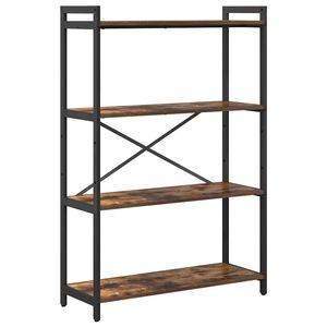 vidaXL Bogreol 80 x 30 x 120 cm Konstrueret tr&aelig; R&oslash;get eg