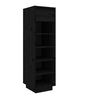vidaXL skoreol 34x30x105 cm massivt fyrretr&aelig; sort