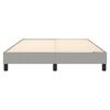 vidaXL Boxspring sengeramme 140x190 cm stof lysegr&aring;