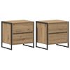 vidaXL Sengebord 2 stk. Artisan-eg 50 x 39,5 x 50 cm Konstrueret tr&aelig;