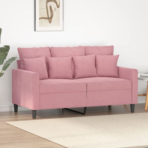 vidaXL 2-personers sofa 120 cm fl&oslash;jl lyser&oslash;d
