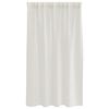 vidaXL Voile Gardin med gardiner 2 pcs Creme 140 x 140 cm Polyester
