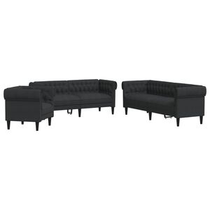 vidaXL sofas&aelig;t 3 dele stof sort