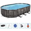Bestway Power Steel swimmingpools&aelig;t 610x366x122 cm oval