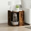vidaXL toiletskjuler kattebakke 42x42x51 cm konstrueret tr&aelig; r&oslash;get eg