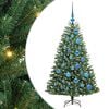 vidaXL Kunstigt Hinged Juletr&aelig; Gr&oslash;n 120 cm PVC og metal