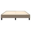 vidaXL Boxspring sengeramme 140x190 cm stof gr&aring;brun