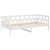 vidaXL daybed 90x200 cm massivt fyrretr&aelig; hvid