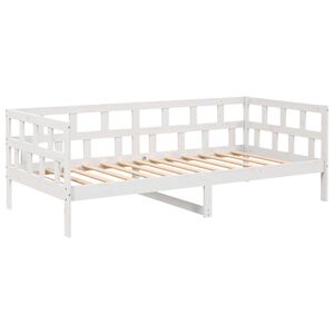 vidaXL daybed 90x200 cm massivt fyrretr&aelig; hvid