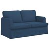 vidaXL Sofa 2 pcs Bl&aring; 144 x 80 x 85 cm Stof