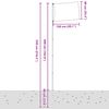 vidaXL Belgien flag og flagstang 5,5 m aluminium