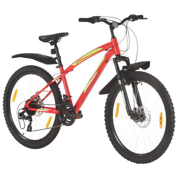 vidaXL mountainbike 21 gear 26 tommer hjul 36 cm r&oslash;d