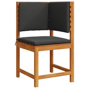 vidaXL Have Stol med pude Brun 50 x 50 x 91cm Massivt akacietr&aelig;
