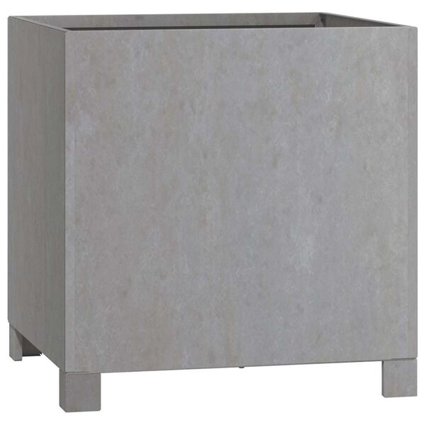 vidaXL plantekasse med ben 40x40x40 cm cortenst&aring;l rustfarvet