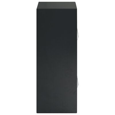 vidaXL digitalt pengeskab med dobbeltdør 35 x 31 x 80 cm mørkegrå