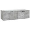 vidaXL V&aelig;gh&aelig;ngt TV-skab Betongr&aring; 98 x 41 x 30 cm Konstrueret tr&aelig;