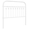 vidaXL udskiftningsgavl 100 cm metal hvid