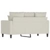 vidaXL 2-personers sofa 120 cm velour cremefarvet