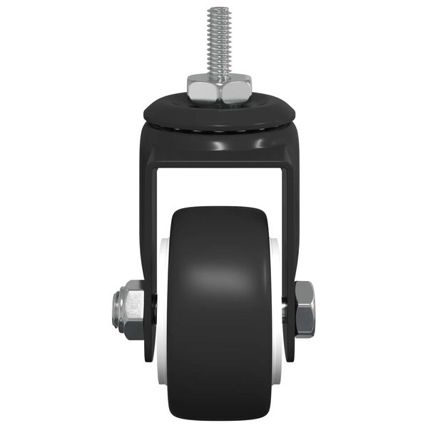 vidaXL Svinghjul 12 pcs Sort 40,4 x 40,4 x 19,7 mm Jern og nylon