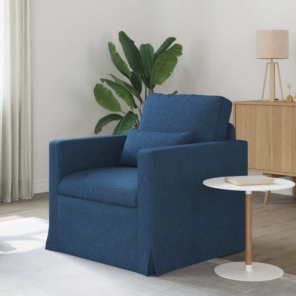 vidaXL Sofa Bl&aring; Samlede dimensioner: 78 x 78 x 80 cm (B x D x H) Fl&oslash;jl