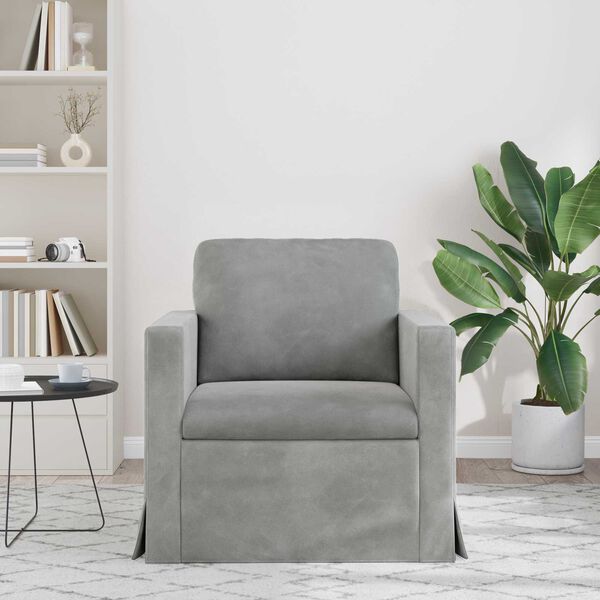 vidaXL Sofa Lysegr&aring; Samlede dimensioner: 78 x 78 x 80 cm (B x D x H)