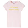 T-shirt til b&oslash;rn str. 104 lyser&oslash;d