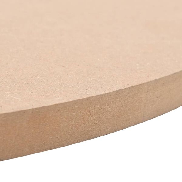 vidaXL bordplade rund MDF 500 x 18 mm