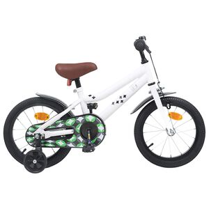 vidaXL B&oslash;rnecykel 12 tommer til 2-4 &aring;r gamle Hvid