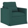 vidaXL Sofa 2 pcs M&oslash;rkegr&oslash;n 158 x 78 x 80 cm Stof