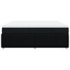 vidaXL kontinentalseng med madras 200x200 cm stof sort