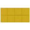 vidaXL V&aelig;ghovedg&aelig;rde 12 pcs Gul 60 x 30 cm Fl&oslash;jl