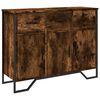 vidaXL sk&aelig;nk 97x32,5x74,5 cm konstrueret tr&aelig; r&oslash;get egetr&aelig;sfarve