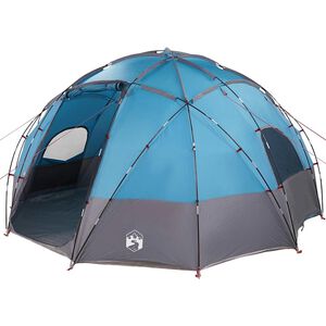 vidaXL Dome Telt med tag med opbevaring Bl&aring; 475 x 475 x 235 cm taft
