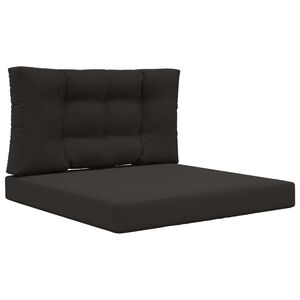 vidaXL Udend&oslash;rs Sofa Pude 2 pcs Sort Polyester