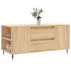 vidaXL sofabord 102x44,5x50 cm konstrueret træ sonoma-eg