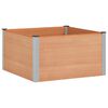 vidaXL H&oslash;jbed Brun 100 x 100 x 54 cm alu.