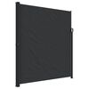 vidaXL sammenrullelig sidemarkise 220x600 cm sort