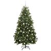 vidaXL Kunstigt juletr&aelig; med 300 LED'er Gr&oslash;n 180 cm PVC og metal