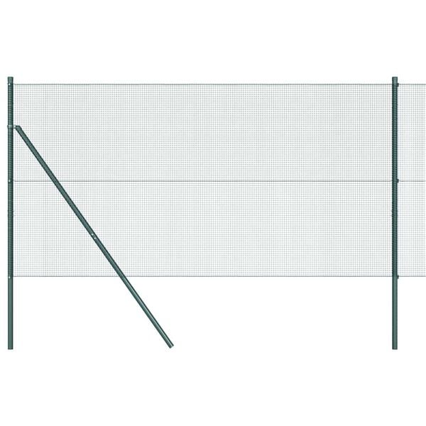 vidaXL Hegnsp&aelig;l Gr&oslash;n 50 x 1 m (12 x 12 mm net) St&aring;l og PVC