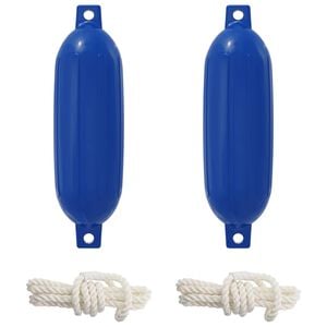 vidaXL B&aring;d fendere 2 stk. &Oslash; 14 x 50 cm Bl&aring; PVC