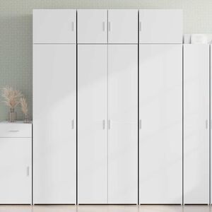 vidaXL skab 70x42,5x185 cm konstrueret tr&aelig; hvid