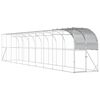 vidaXL H&oslash;nsehus Mod V&aelig;g S&oslash;lv 1000 x 100 x 215 cm Galvaniseret st&aring;l