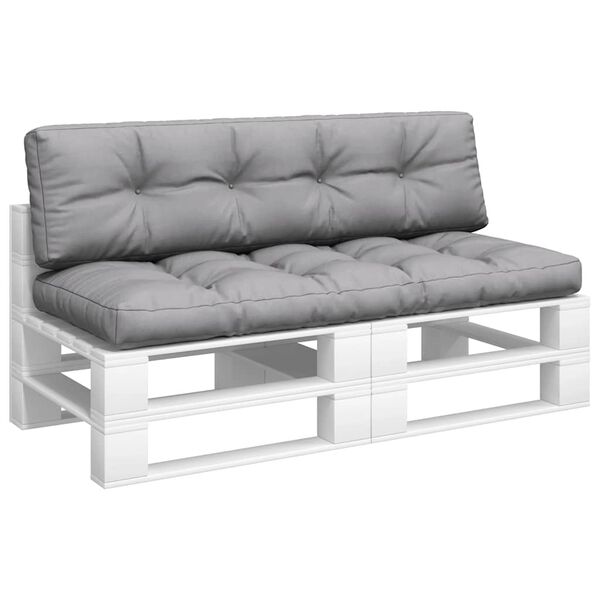 vidaXL pallehynder 2 stk. stof grå