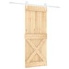 vidaXL Skyded&oslash;r 85 x 210 cm Massivt Fyrretr&aelig; (Ubehandlet)
