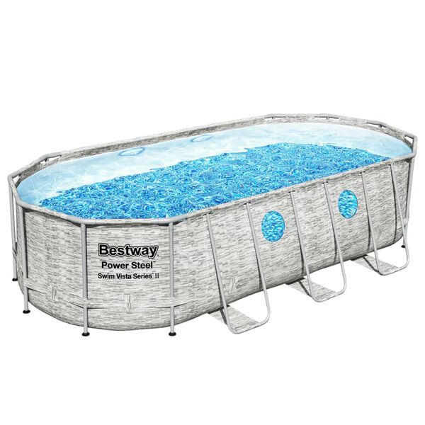 Bestway Power Steel Swim Vista Series swimmingpools&aelig;t 549x274x122 cm