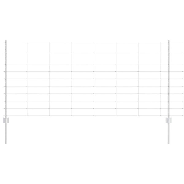 vidaXL Hegn med post S&oslash;lv 1 x 25 m St&aring;l