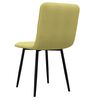 vidaXL spisebordsstole 2 stk. stof grøn