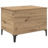 vidaXL Sofabord Artisan Egetr&aelig; 60 x 44,5 x 45 cm Konstrueret tr&aelig;